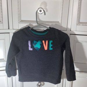 18 month grey cat & jack sweat shirt
